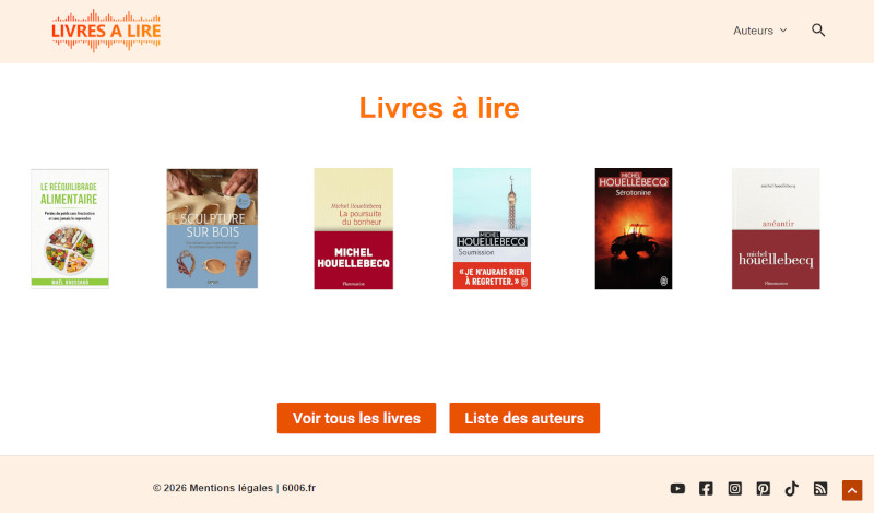 Création du site Livres-audios.fr